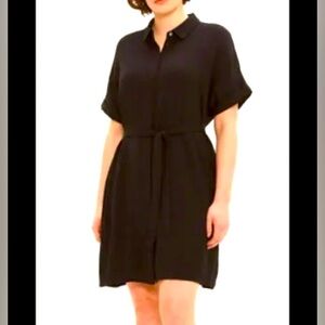 Frank & Oak Short-Sleeved Dress, Dark Maroon